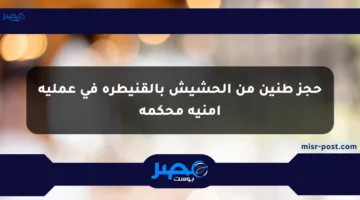 حجز طنين من الحشيش بالقنيطرة في عملية أمنية محكمة